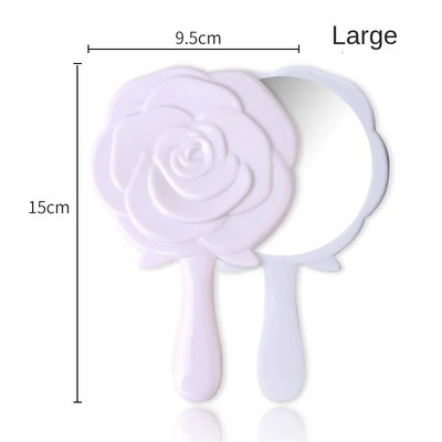 Retro oblik cvijeta ruže 3D Stereo kozmetičko kompaktno ogledalo za šminkanje 4 boje Odaberite ručno ogledalo Ručno ogledalo Kompaktno ogledalo