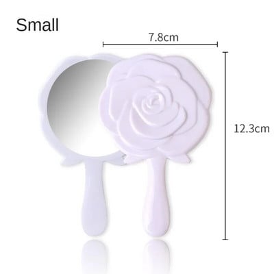 Retro oblik cvijeta ruže 3D Stereo kozmetičko kompaktno ogledalo za šminkanje 4 boje Odaberite ručno ogledalo Ručno ogledalo Kompaktno ogledalo