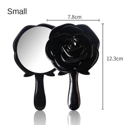 Retro oblik cvijeta ruže 3D Stereo kozmetičko kompaktno ogledalo za šminkanje 4 boje Odaberite ručno ogledalo Ručno ogledalo Kompaktno ogledalo