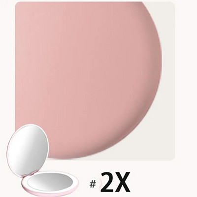 2X/10X didinamasis veidrodis rankinis makiažo veidrodis 6500K LED makiažo veidrodis dvipusis kišeninis makiažo veidrodis Magnetinis kosmetinis veidrodis