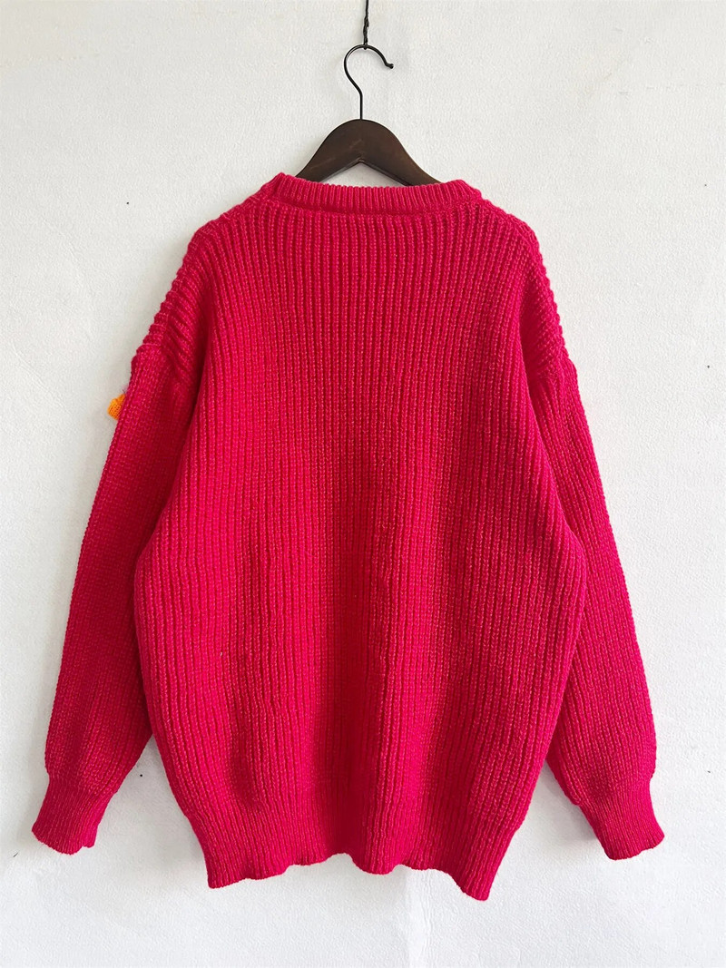 Pull Femme Božićni pulover Smiješni božićni trenirka s printom sobova Ženske zimske božićne veste Džemperi Majice od pletiva