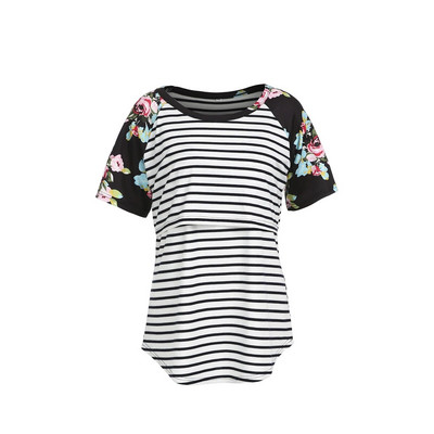 Καλοκαιρινά μπλουζάκια για θηλασμό εγκυμονούσες Θηλασμό Κοντομάνικο μπλουζάκι Μπλουζάκια εγκυμοσύνης Casual Ρούχα σε μέγεθος