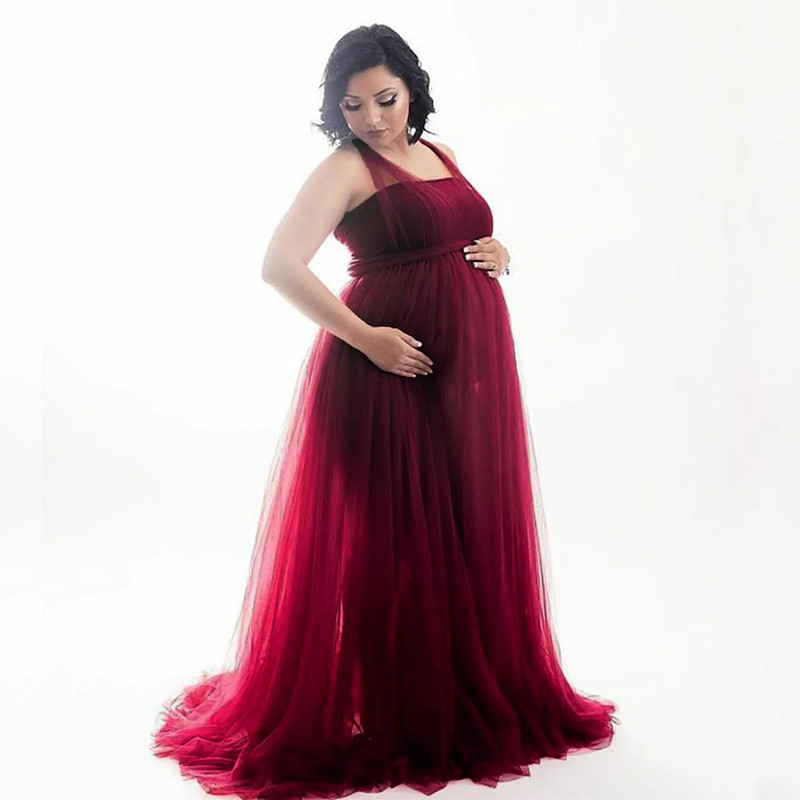 Novi rekviziti za trudničko fotografiranje Fotografija trudničke haljine Trudničke haljine za fotografiranje Trudnička haljina Čipkana maksi haljina 2023.