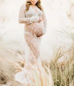 Kismama fotózás kellékek ruha terhes anya ruha női terhes ruhák csipke ruha terhes fotózáshoz Ruházat