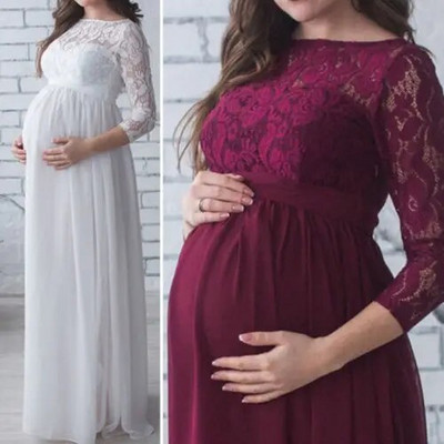 Kismama fotózás kellékek ruha terhes anya ruha női terhes ruhák csipke ruha terhes fotózáshoz Ruházat