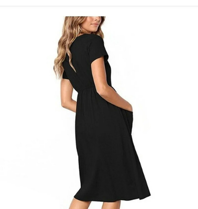 Rochii de maternitate Haine pentru femei gravide Buzunar cu nasturi Haine casual de birou pentru femeie de vara Rochie de sarcina de marime plus de absolvire