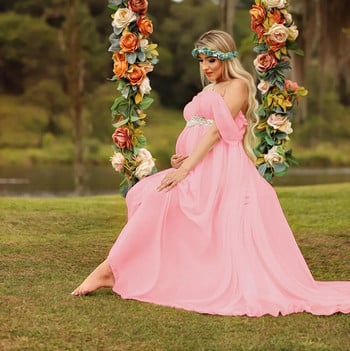 2023 Pregnant Photo Session Ρούχα Φωτογραφία εγκυμοσύνης Μακρύ φόρεμα εγκυμοσύνης για φωτογράφιση μάξι φόρεμα έγκυων γυναικών