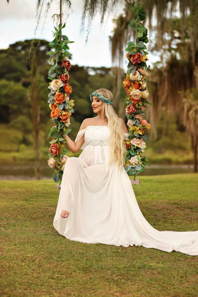 2023. Odjeća za fotografiranje trudnica Duga trudnička haljina za fotografiranje Maxi haljina za trudnice