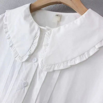 Νέα μακρυμάνικη μπλούζα μητρότητας Sweety Μπλούζα για έγκυες γυναίκες πουκάμισα με γυριστό γιακά Όμορφο μπλουζάκι για ρούχα της μαμάς εγκυμοσύνης