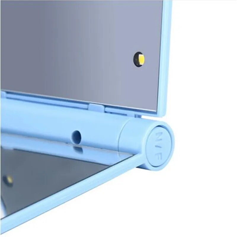 Lampe Ženska sklopiva ogledala za šminkanje 1 kom 8 LED svjetala Lady Kozmetičko ručno sklopivo prijenosno kompaktno džepno ogledalo