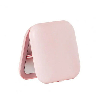 1 szett sminktükör hordozható lágy fény, 5-szörös nagyítású LED zsebes kozmetikai tükör női kiegészítők