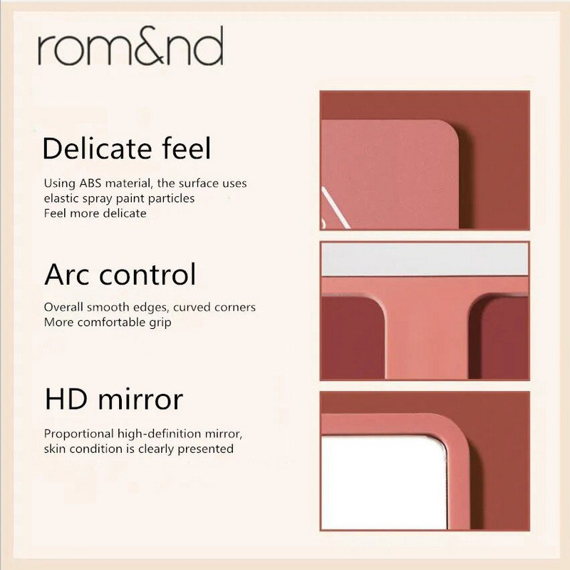 Ρομαντικός καθρέφτης μακιγιάζ χειρός Ακρυλικός τετράγωνος καθρέφτης 2,75 ιντσών Καλλυντικός μίνι καθρέφτης χειρός Γυναικείος καθρέφτης μακιγιάζ