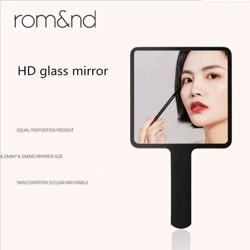 Ρομαντικός καθρέφτης μακιγιάζ χειρός Ακρυλικός τετράγωνος καθρέφτης 2,75 ιντσών Καλλυντικός μίνι καθρέφτης χειρός Γυναικείος καθρέφτης μακιγιάζ