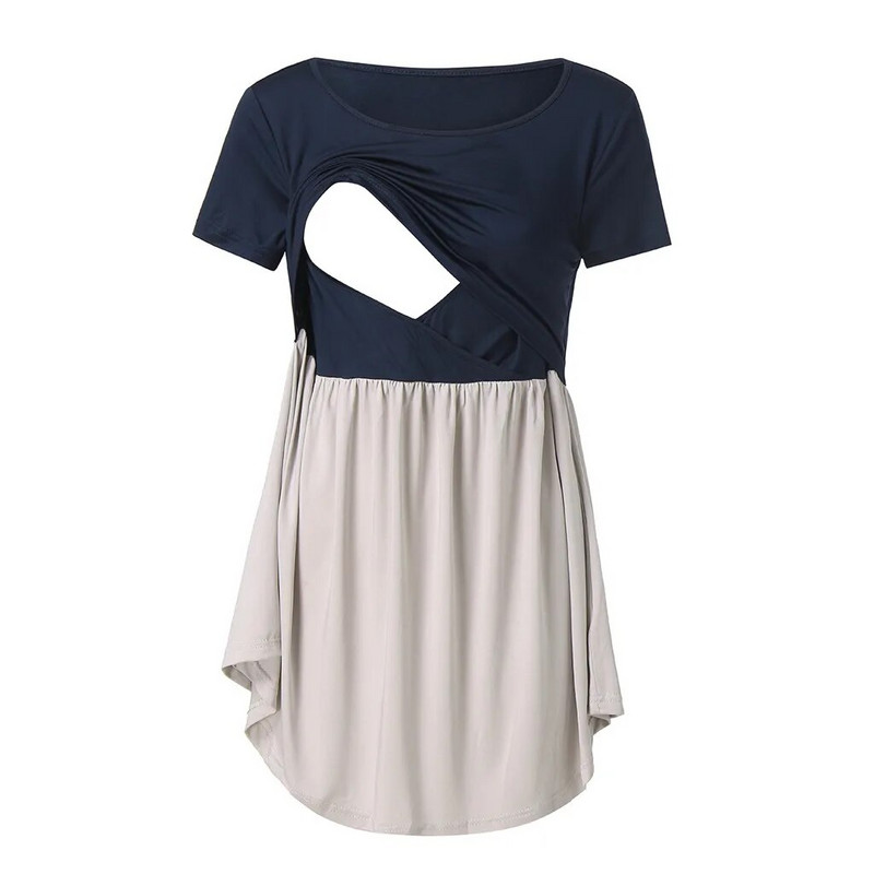 Sievietēm, grūtniecēm, grūtniecēm, barojot bērnu ar krūti, top T-krekls Blūze Modes krāsas atbilstošs T-krekls Sievietes Grūtnieces Футболки