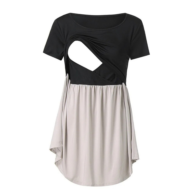 Sievietēm, grūtniecēm, grūtniecēm, barojot bērnu ar krūti, top T-krekls Blūze Modes krāsas atbilstošs T-krekls Sievietes Grūtnieces Футболки