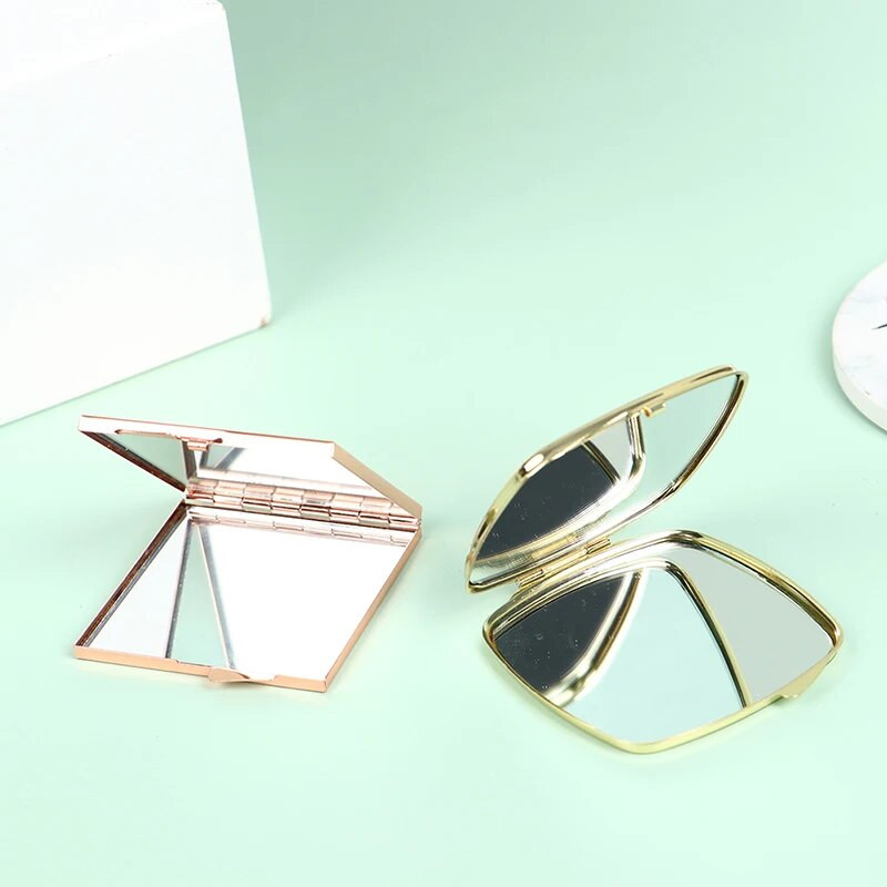 Kompakts kosmētikas spogulis Kosmētisks palielināms apaļš kabatas kosmētikas spogulis