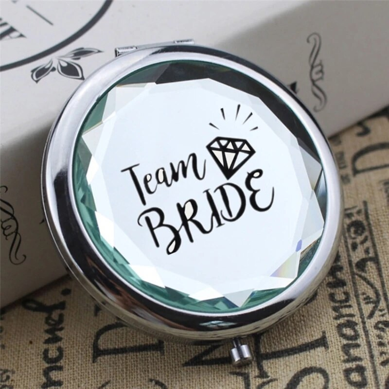 Vjenčanica Djevojačka zabava Mladenka koju treba pokloniti Torbica za šminku Kozmetičko ogledalo Dekoracija za obnovu vjenčanja