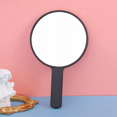 1 vnt acetato lakšto rankinis makiažo veidrodis, kosmetinis kompaktiškas veidrodis moterims