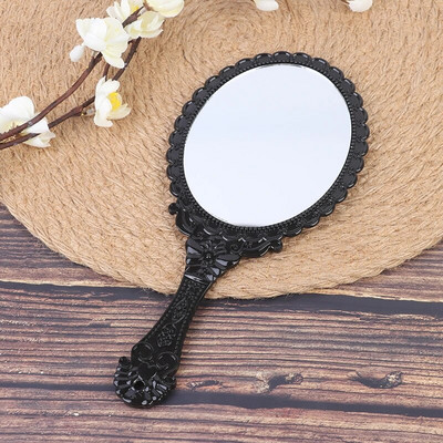1 vnt acetato lakšto rankinis makiažo veidrodis, kosmetinis kompaktiškas veidrodis moterims