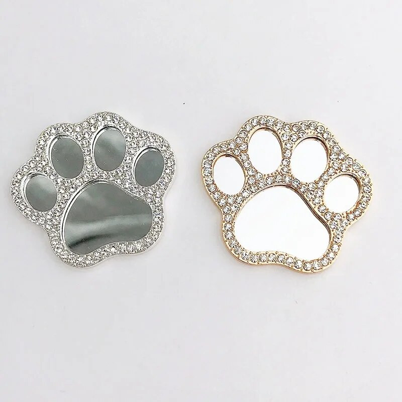 Διακοσμητικό κάλυμμα θήκης τηλεφώνου, Mini Pocket Beauty Καθρέφτης μακιγιάζ, Γυναικείο χριστουγεννιάτικο δώρο, Bling Crystal Paw Mirror Mirror Make Up