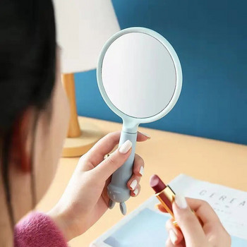 European Retro Handle Cosmetic Mirror Handheld Beauty Mirror Φορητό φορητό εργαλείο καθρέφτης χειρός Καθρέφτης μακιγιάζ Συμπαγής καθρέφτης