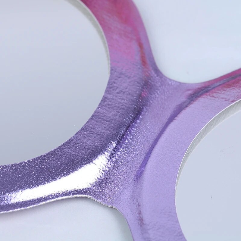 Jūras gliemežvāku formas kompakts kosmētikas spogulis PU ādas divpusējs kosmētikas palielinātājs tualetes spogulis vintage spogulis