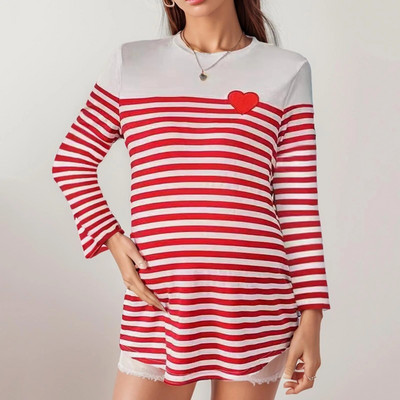 Nova odjeća za dojenje Jesenska ženska majica s dugim rukavima za trudnice Majica s kratkim rukavima za dojenje Premama Ležerna odjeća za majke