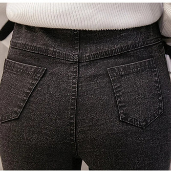Горещи дънки за бременни за бременни Еластични дънкови тесни панталони с висока талия Модни тънки панталони за бременни 2023 г.
