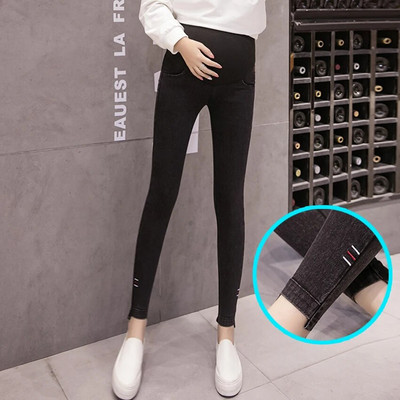 Vruće traperice za trudnice, uske traper hlače s elastičnim visokim strukom, modne uske trudničke hlače 2023.