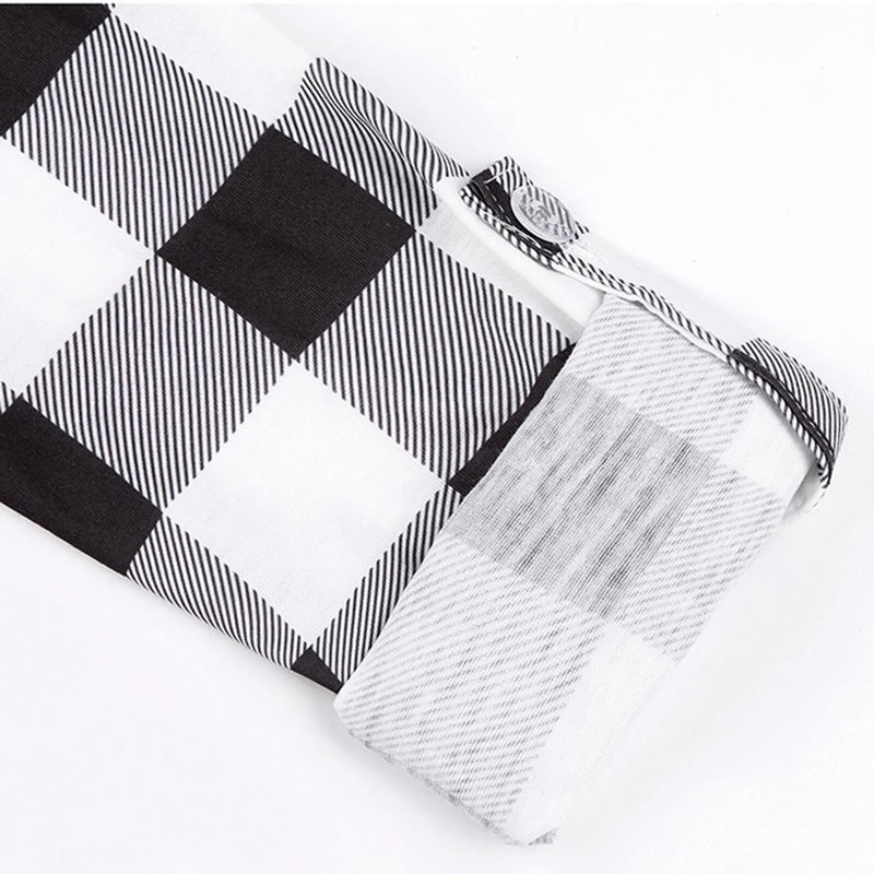 Majice za trudnice, dojilje, majice za trudnice, jesen, zima, karirane bluze s printom za dojilje, ležerne majice s V izrezom