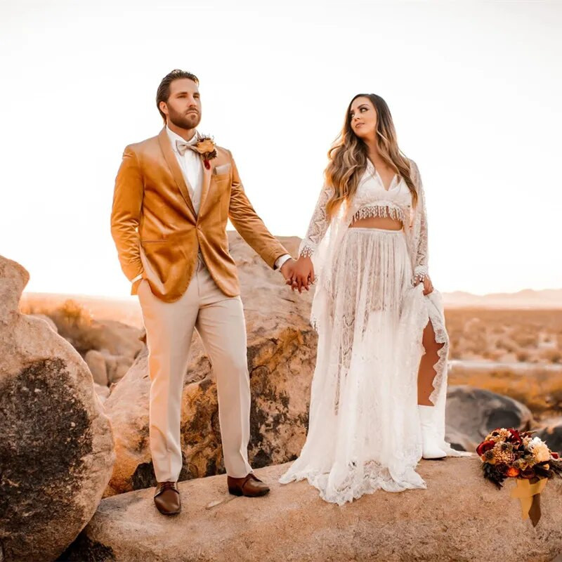 Boho Maxi rekviziti za trudničke fotografije Čipkana haljina Snimanje Boemska plaža Vjenčanje Rustikalna do poda Trudnica Boemska