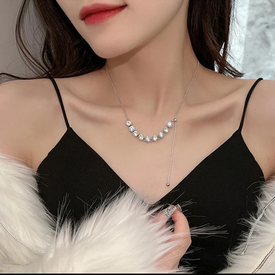 Κολιέ με ακανόνιστο οβάλ γράμμα Χρυσό χρώμα Κρεμαστό Κολιέ για Γυναικεία Προσωπικότητα Κολιέ από ανοξείδωτο ατσάλι Κομψό κόσμημα