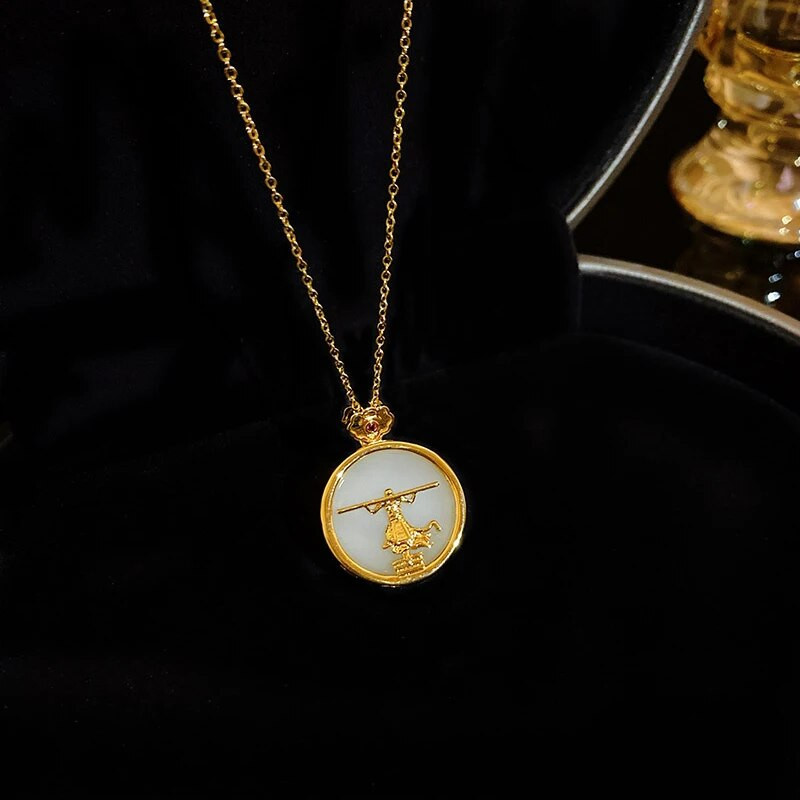 Κολιέ με ακανόνιστο οβάλ γράμμα Χρυσό χρώμα Κρεμαστό Κολιέ για Γυναικεία Προσωπικότητα Κολιέ από ανοξείδωτο ατσάλι Κομψό κόσμημα