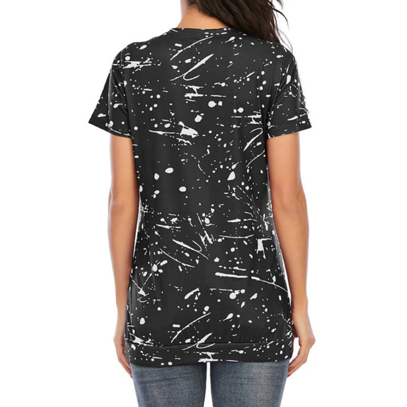 Majice za trudnice Ljetne majice s okruglim izrezom za trudnice kratkih rukava Cvjetne majice Mama Trudničke bluze Odjeća Ležerni pulover