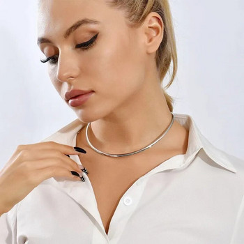 Κολιέ τσόκερ Γυναικεία αλυσίδα για κορίτσια από επιχρυσωμένο ασήμι 925ο Κοσμήματα μόδας Δώρο πάρτι 2023 Νέο στυλ HN23225