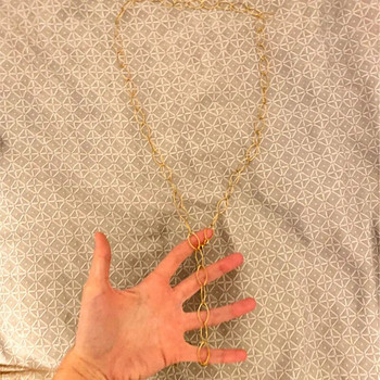 DIY από ανοξείδωτο ατσάλι Πωλείται σε μέτρο Μεγάλο οβάλ κολιέ Γυναικείο Long O σύνδεσμος αλυσίδα ασημί/χρυσό χρώμα Γυναικεία κοσμήματα Κολάρες