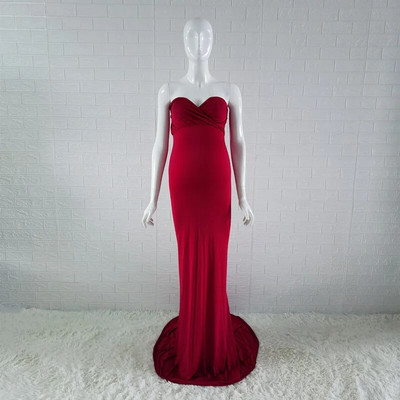 Seksi trudničke haljine od merceriziranog pamuka za fotografiranje, haljina s otvorenim ramenima, trudničke haljine za fotografije, dječje haljine za trudnice