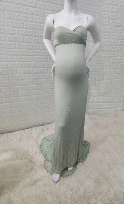 Seksi trudničke haljine od merceriziranog pamuka za fotografiranje, haljina s otvorenim ramenima, trudničke haljine za fotografije, dječje haljine za trudnice