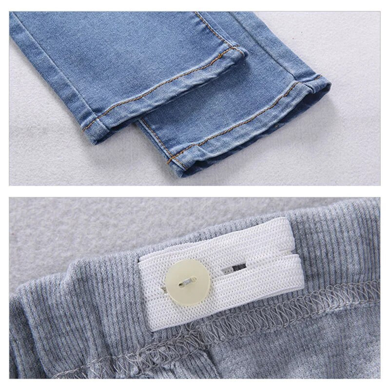 Traper trudničke duge za trudnice Odjeća za trudnice pamuk + traper odjeća kratki trbušni traperice hlače visokog struka