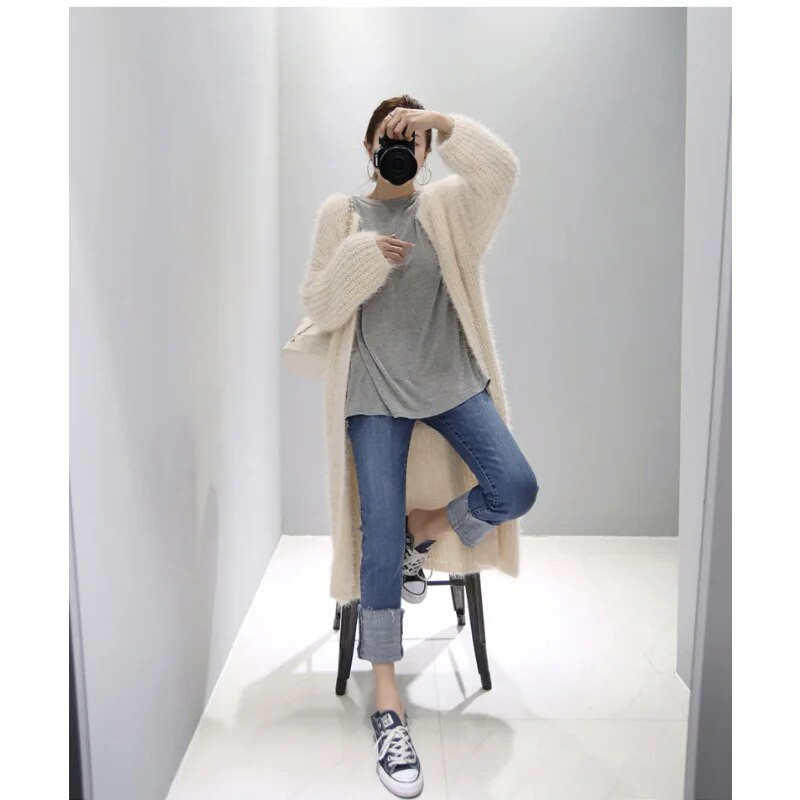 Nove proljetne i jesenske traperice za trudnice, ležerne jednobojne hlače Pamučni materijal Udobne hlače prijatne koži