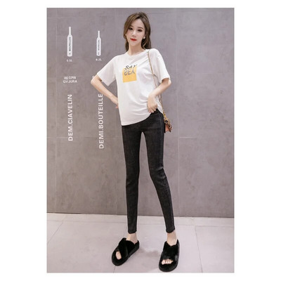 Traperice za trudnice Proljeće i ljeto Novo Ženska moda za trudnice Hlače prikladne za kožu Ležerne hlače