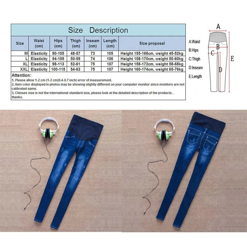 Trudničke trbušne hlače Boyfriend traperice Trudničke hlače za trudnice Odjeća Hlače visokog struka Široke traperice M-2XL