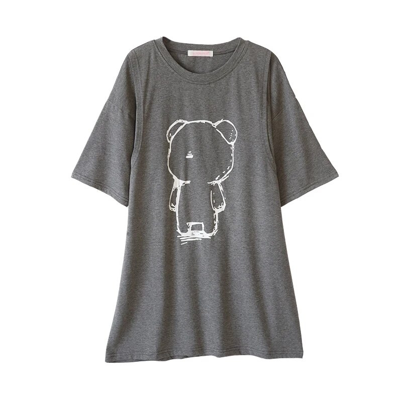 Ljetna odjeća za dojilje Majica kratkih rukava za trudnice Odjeća za trudnice kratkih rukava Pamučna majica 3909