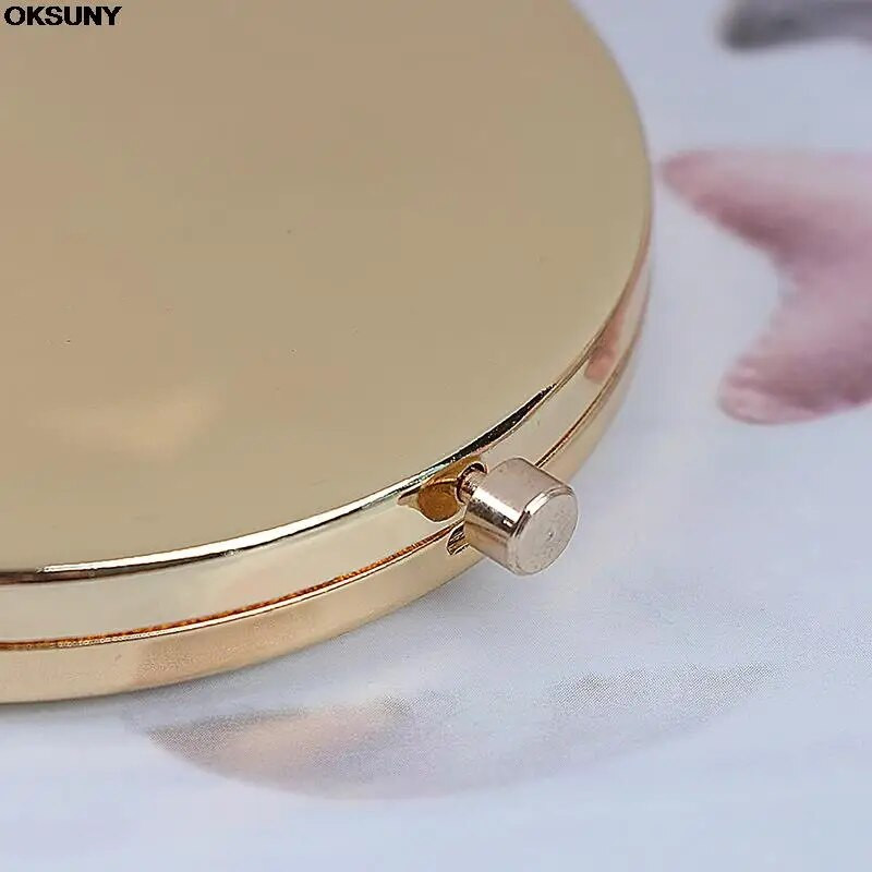 1PC prijenosno dvostrano ogledalo modno žensko žensko ogledalo za šminkanje kozmetičko sklopivo kompaktno džepno s alatom za šminkanje lijep dar