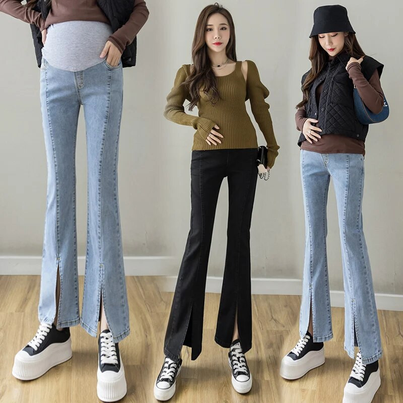 Jean trudnička odjeća za trudnice i široke hlače veće veličine Sportske hlače za proljeće i jesen Odjeća za trudnice