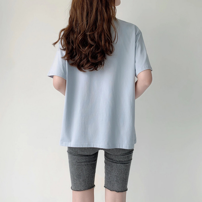 Odjeća za trudnice i porod od čistog pamuka, majica kratkih rukava za dojenje, za trudnice, ljetna odjeća za trudnice 2101