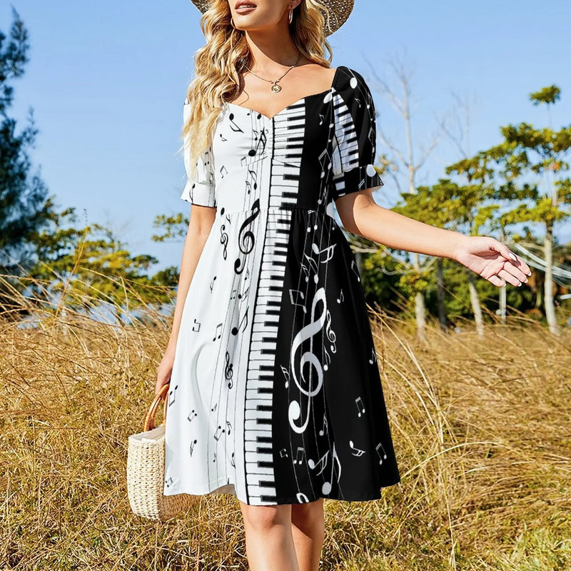 Minimalista Piano Keys ruha Nyári ruhák nőknek nyári ruha női 2023 ruha terhes nőknek