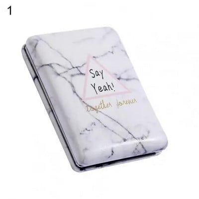 Καθρέφτης μακιγιάζ Πτυσσόμενος Καθρέφτης από διαφανές γυαλί από συνθετικό δέρμα για ταξίδια Μικρός αναδιπλούμενος καλλυντικός καθρέφτης τσέπης