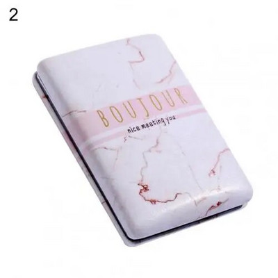 Καθρέφτης μακιγιάζ Πτυσσόμενος Καθρέφτης από διαφανές γυαλί από συνθετικό δέρμα για ταξίδια Μικρός αναδιπλούμενος καλλυντικός καθρέφτης τσέπης