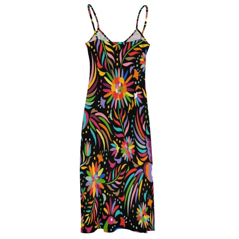 Tradicionāla meksikāņu krāsaina kleita bez piedurknēm Sieviešu apģērbi Kleita grūtniecēm